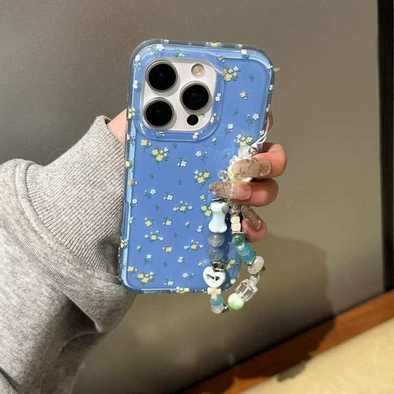 Floral Pattern Silicon Case For iPhone