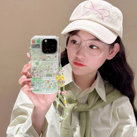 Designer Silicon Case For iPhone With Charm