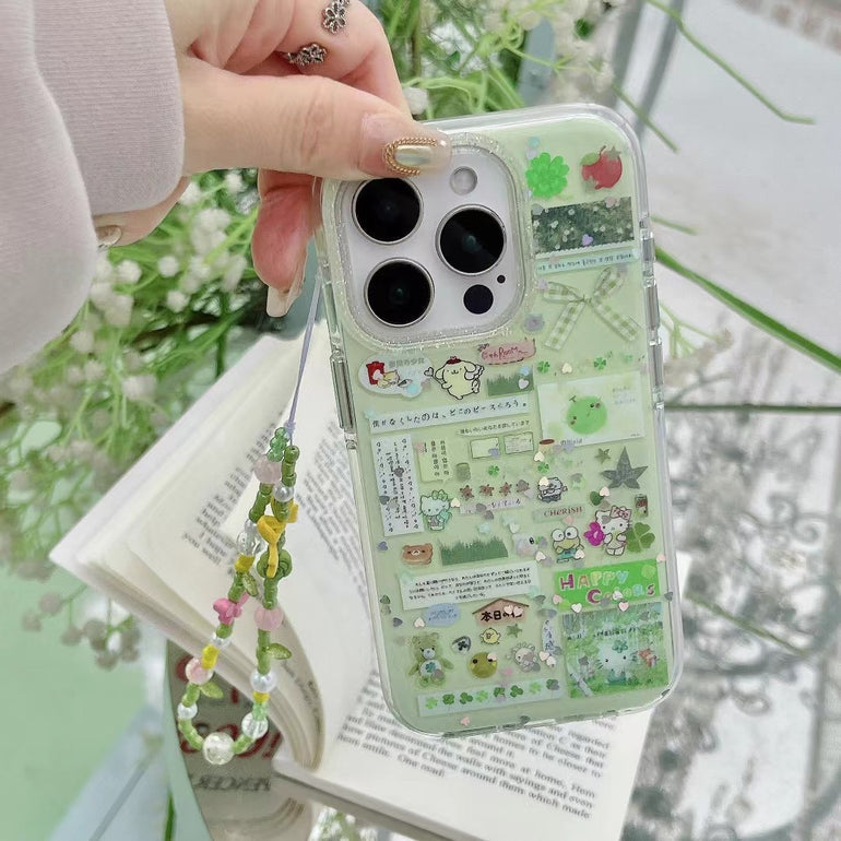 Designer Silicon Case For iPhone With Charm
