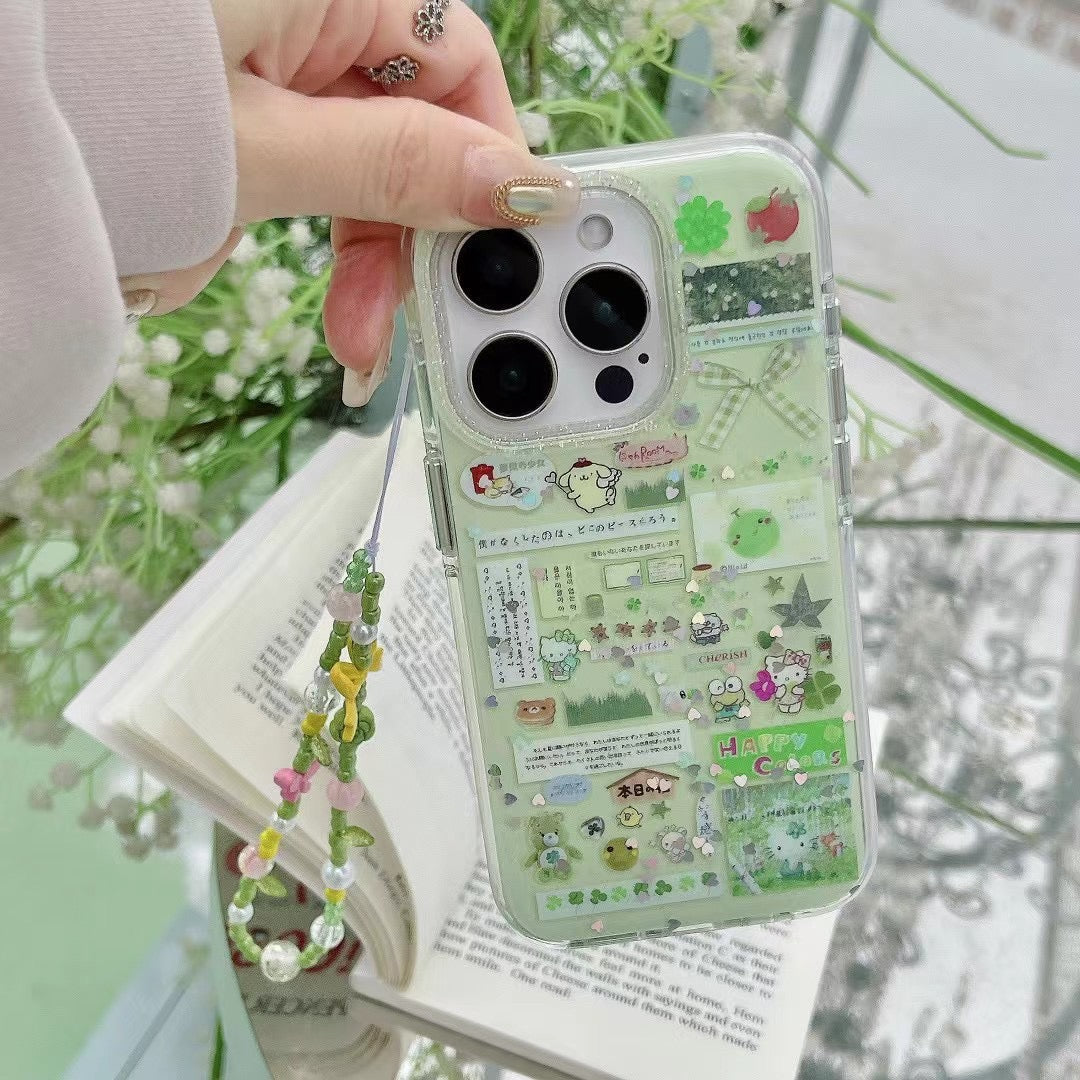 Designer Silicon Case For iPhone With Charm