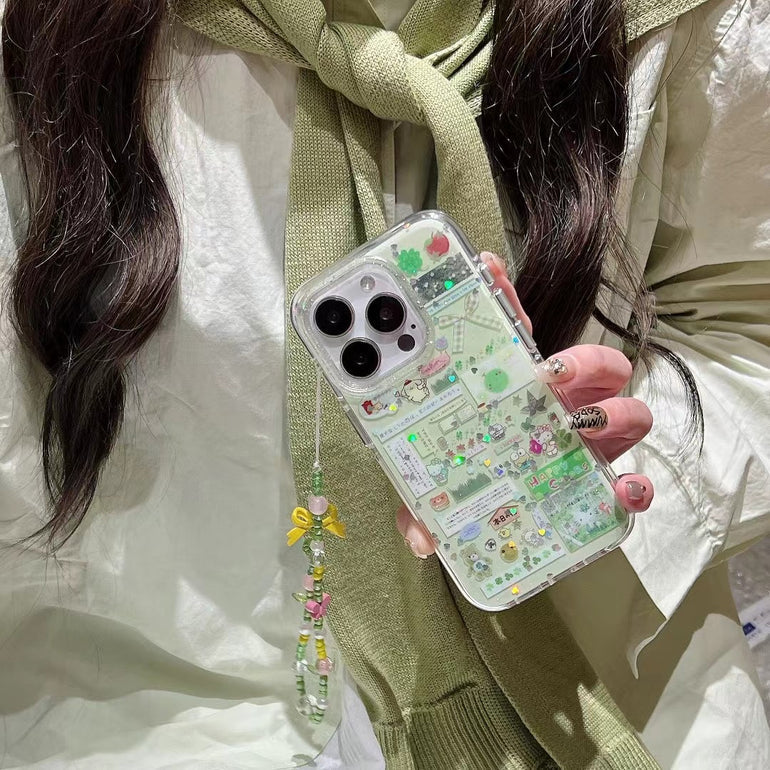 Designer Silicon Case For iPhone With Charm