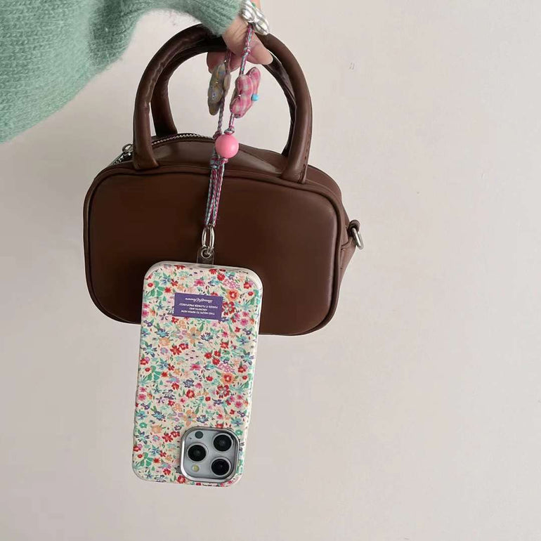 Floral Designer Silicon Case For iPhone With Star Charm