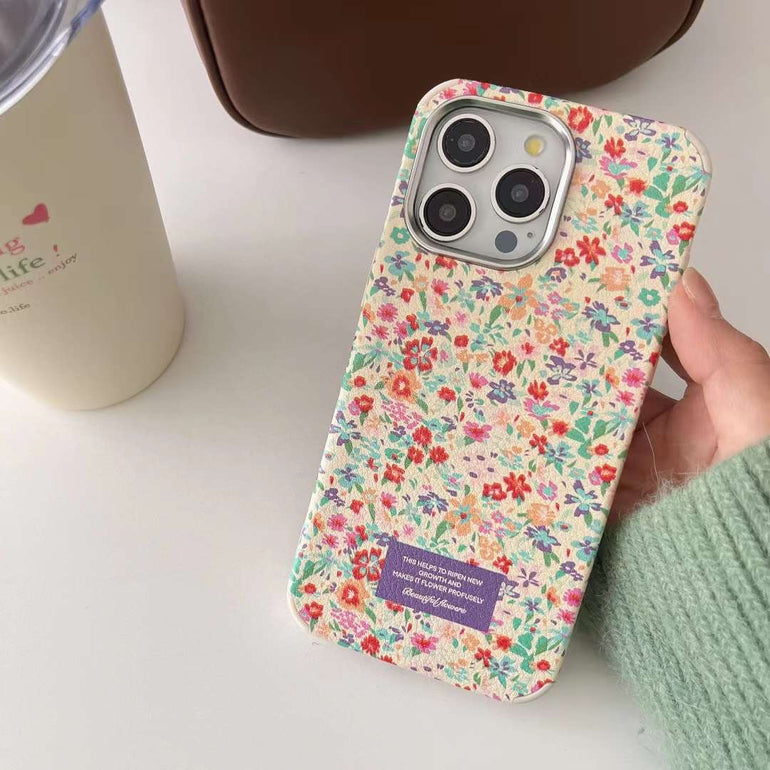Floral Designer Silicon Case For iPhone With Star Charm