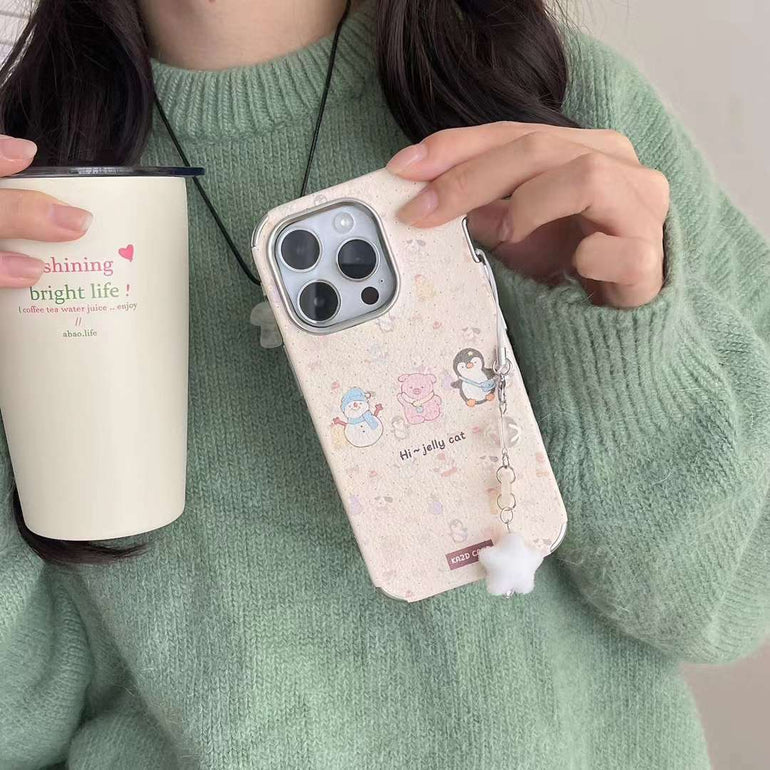 Cute Animal Designer Case For iPhone With Charm