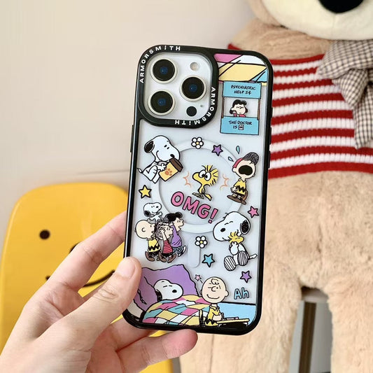 Dog With Hotdog Magsafe Designer Case For iPhone With Magsafe HolderAnd Charm