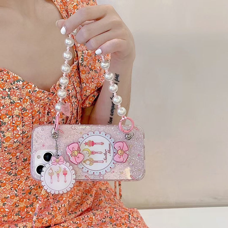 Sailor Moon Designer Silicon Case For iPhone With Antifall Holder