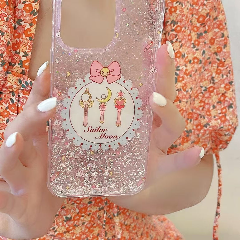Sailor Moon Designer Silicon Case For iPhone With Antifall Holder