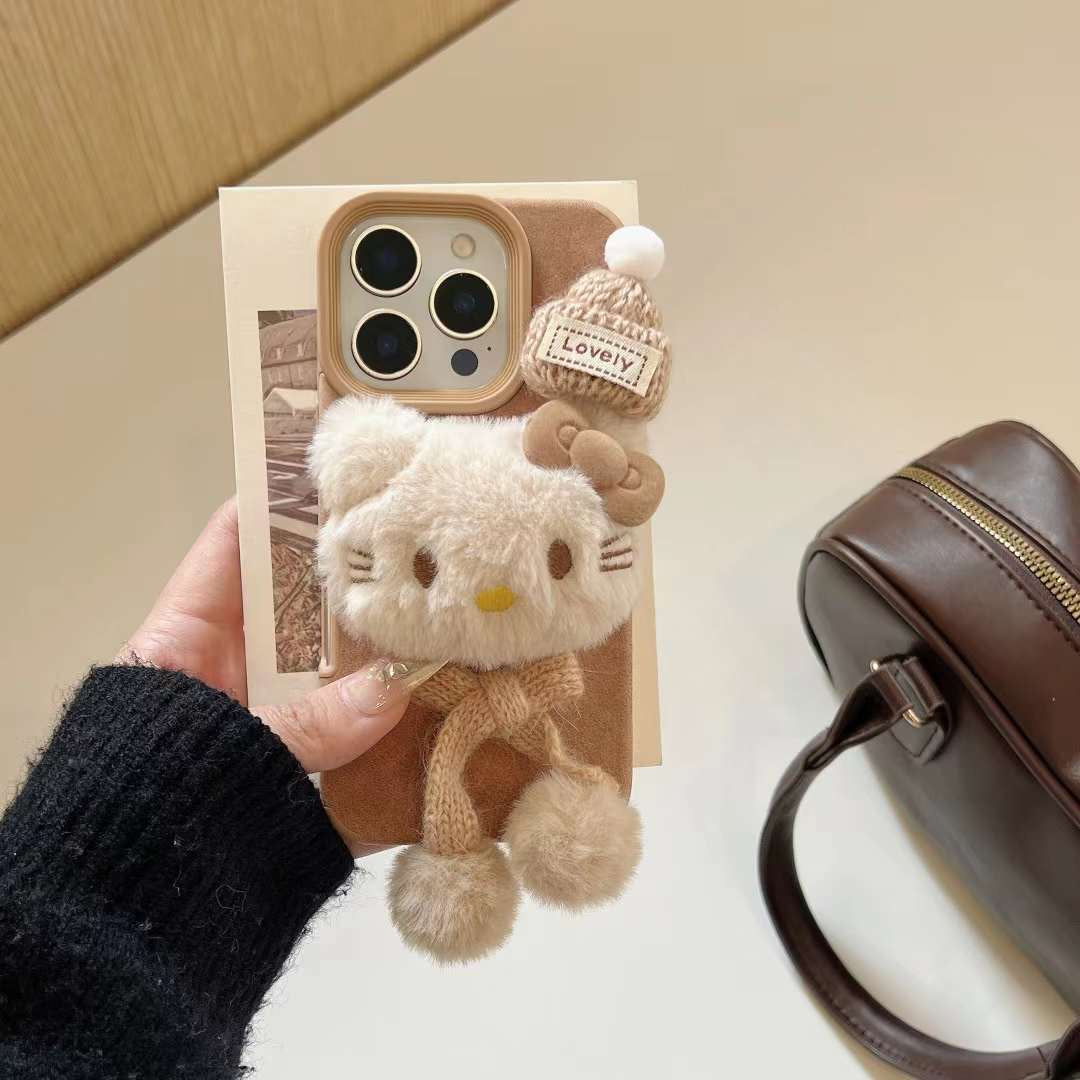 Brown Kitty Plush With Scarf iPhone Case