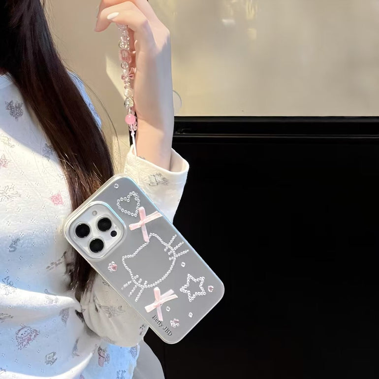 Stone Kitty Silicon Case For iPhone With Charm