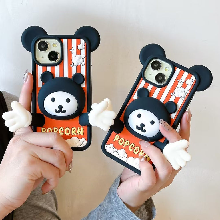3D POPCORN ! DEsigner Silicon Case For iPhone