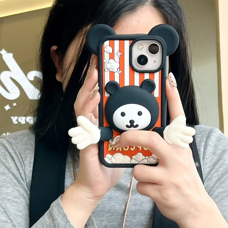 3D POPCORN ! DEsigner Silicon Case For iPhone