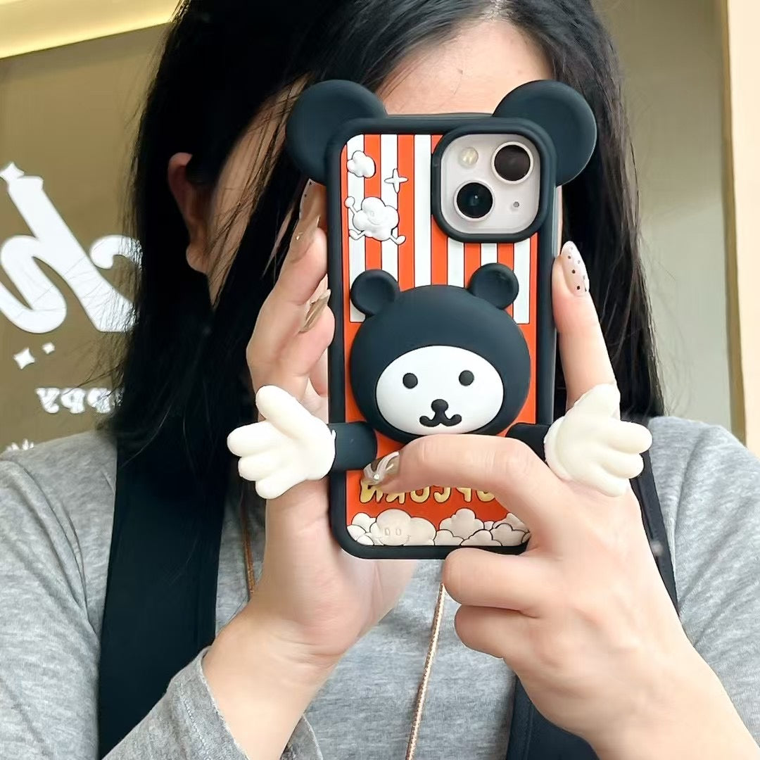 3D POPCORN ! DEsigner Silicon Case For iPhone