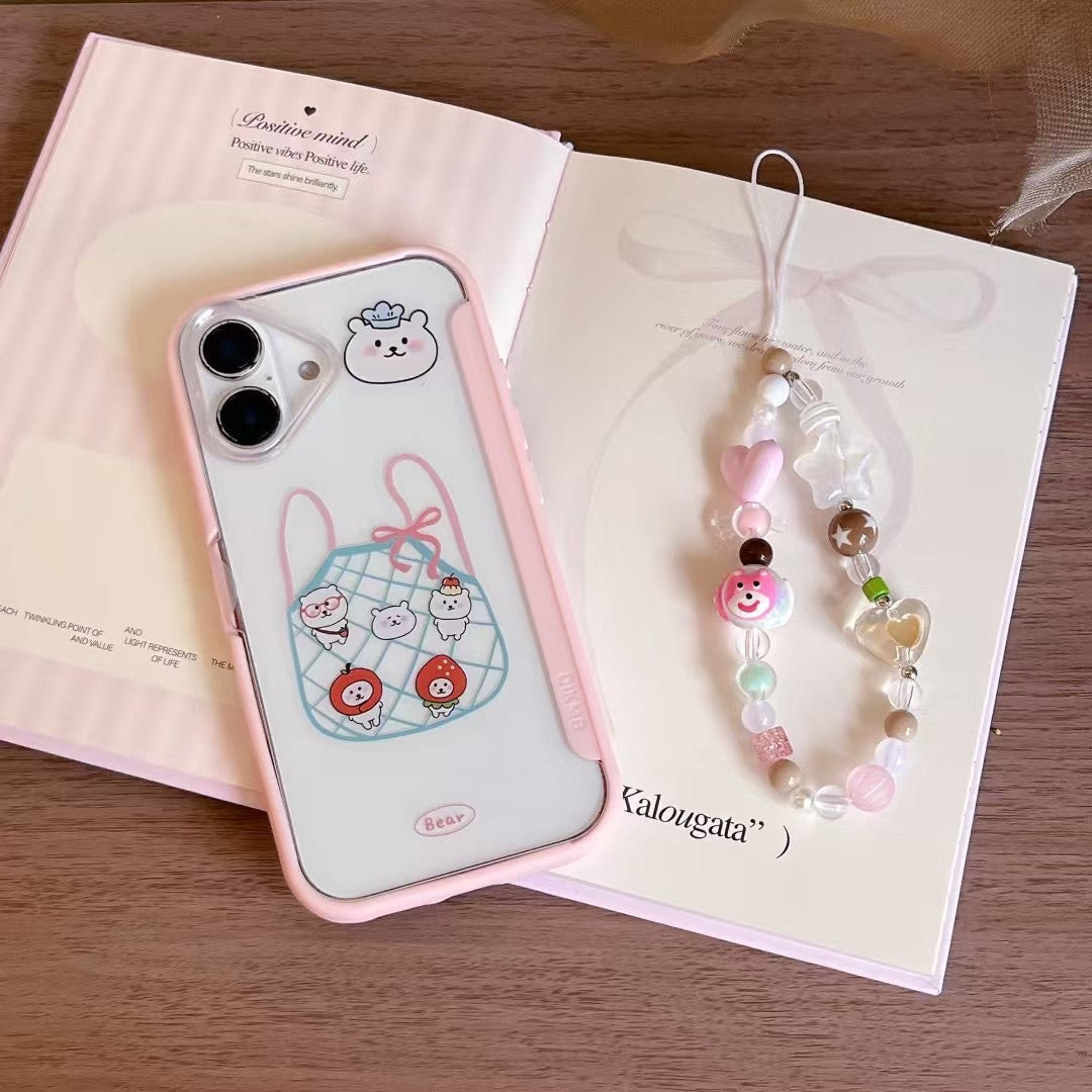 Bear In Polythene Designer Case For iPhone With Charm