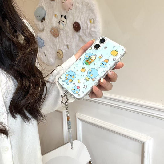 Cute Bear Silicon Case For iPhone With Charm