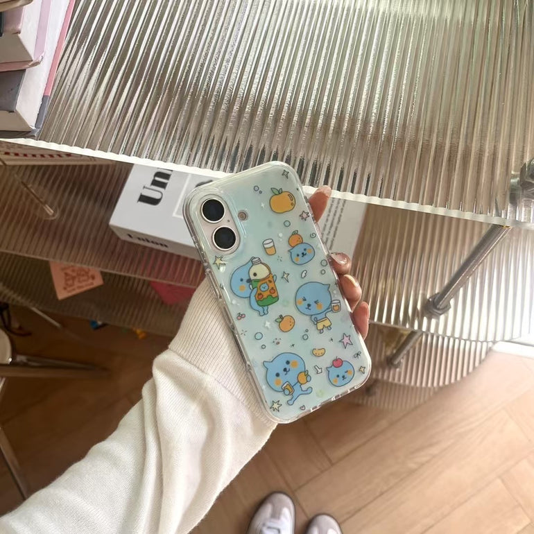 Cute Bear Silicon Case For iPhone With Charm