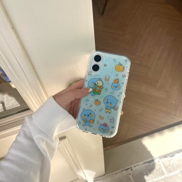 Cute Bear Silicon Case For iPhone With Charm