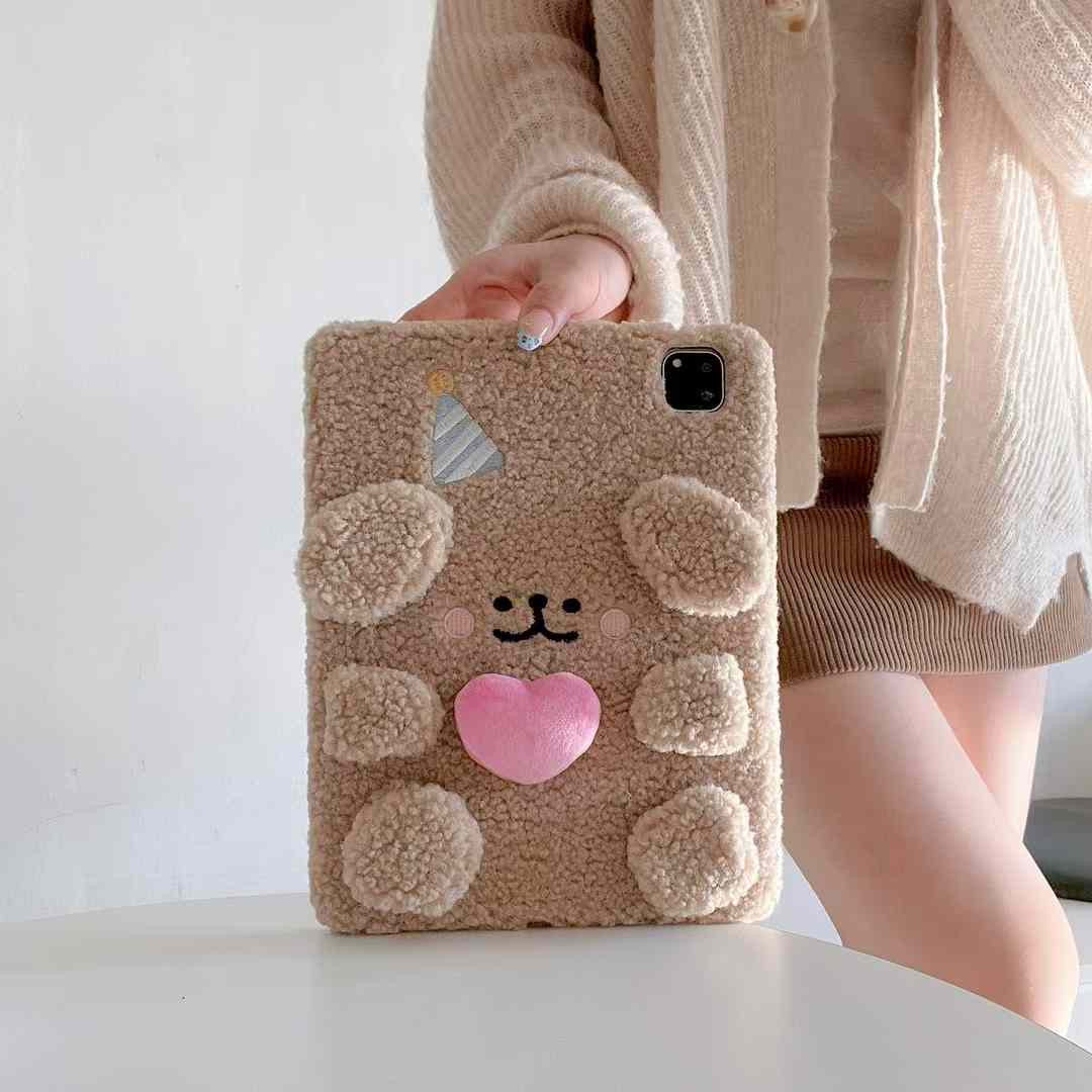 Happy Puppy Plush Case For iPad