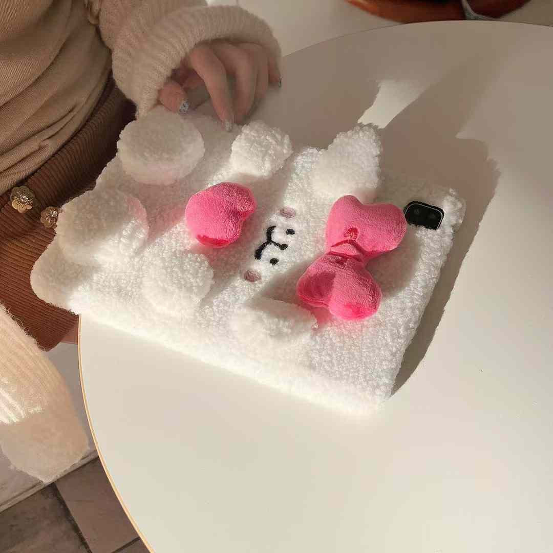 Happy Puppy Plush Case For iPad