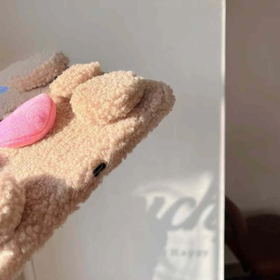 Happy Puppy Plush Case For iPad
