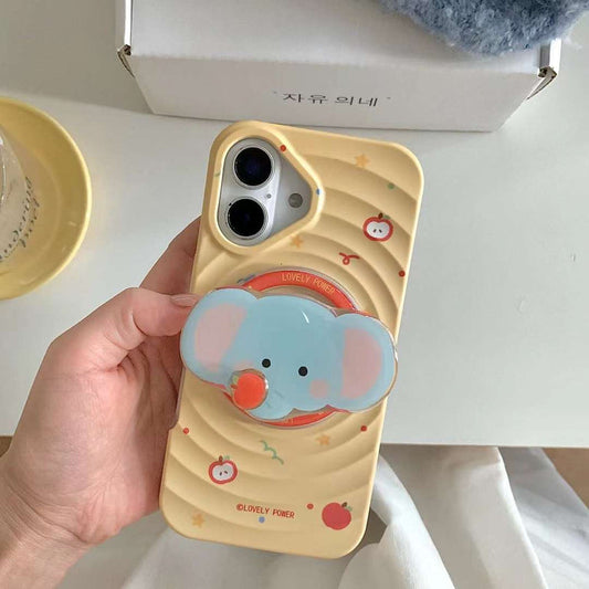 Baby Elephant Ripple Case For iPhone With Magsafe Holder
