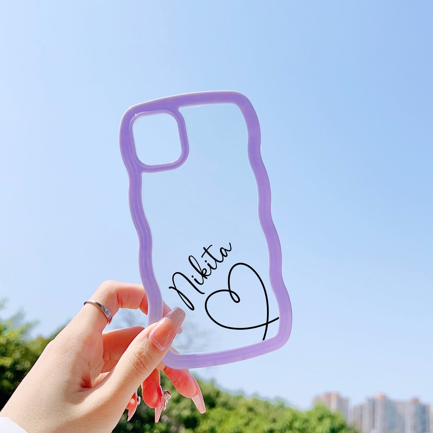 Wawy Style Mirror Finish Silicon Case for iPhone