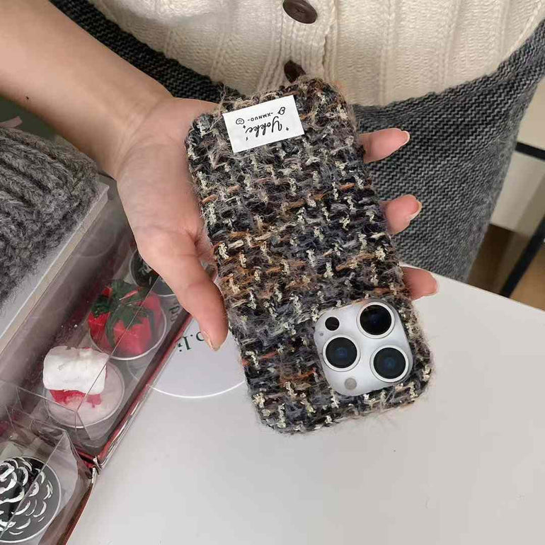 Tweet Leather Case For iPhone black