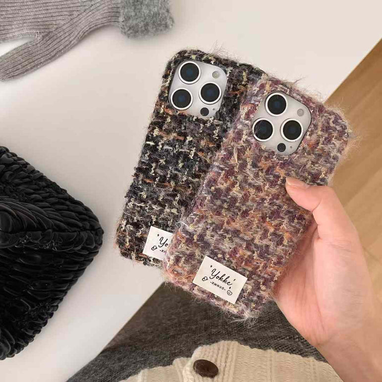 Tweet Leather Case For iPhone black