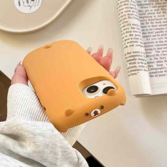 Cute Bear 3D Silicon Case For iPhone