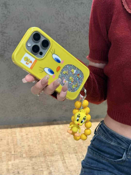 Duck Family Designer Case For iPhone With Cute Duck Beaded Charm