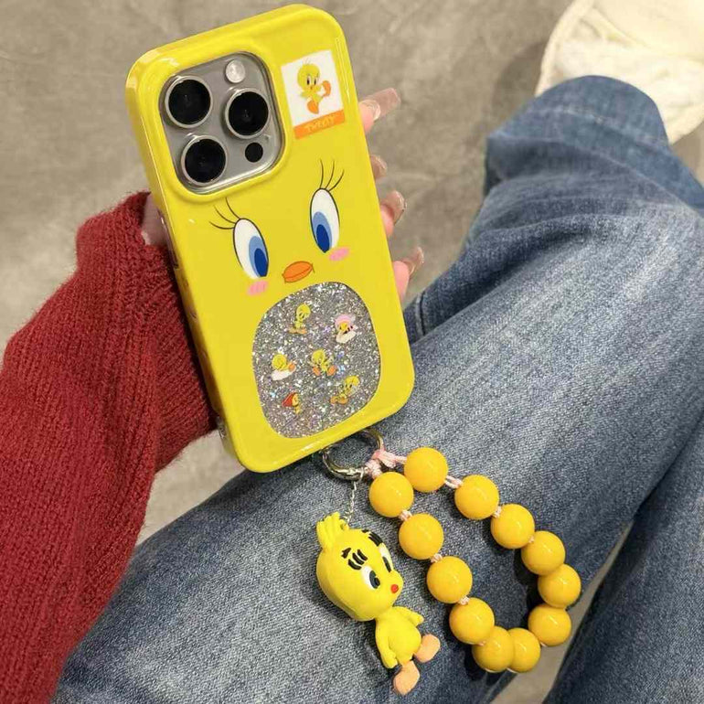 Duck Family Designer Case For iPhone With Cute Duck Beaded Charm