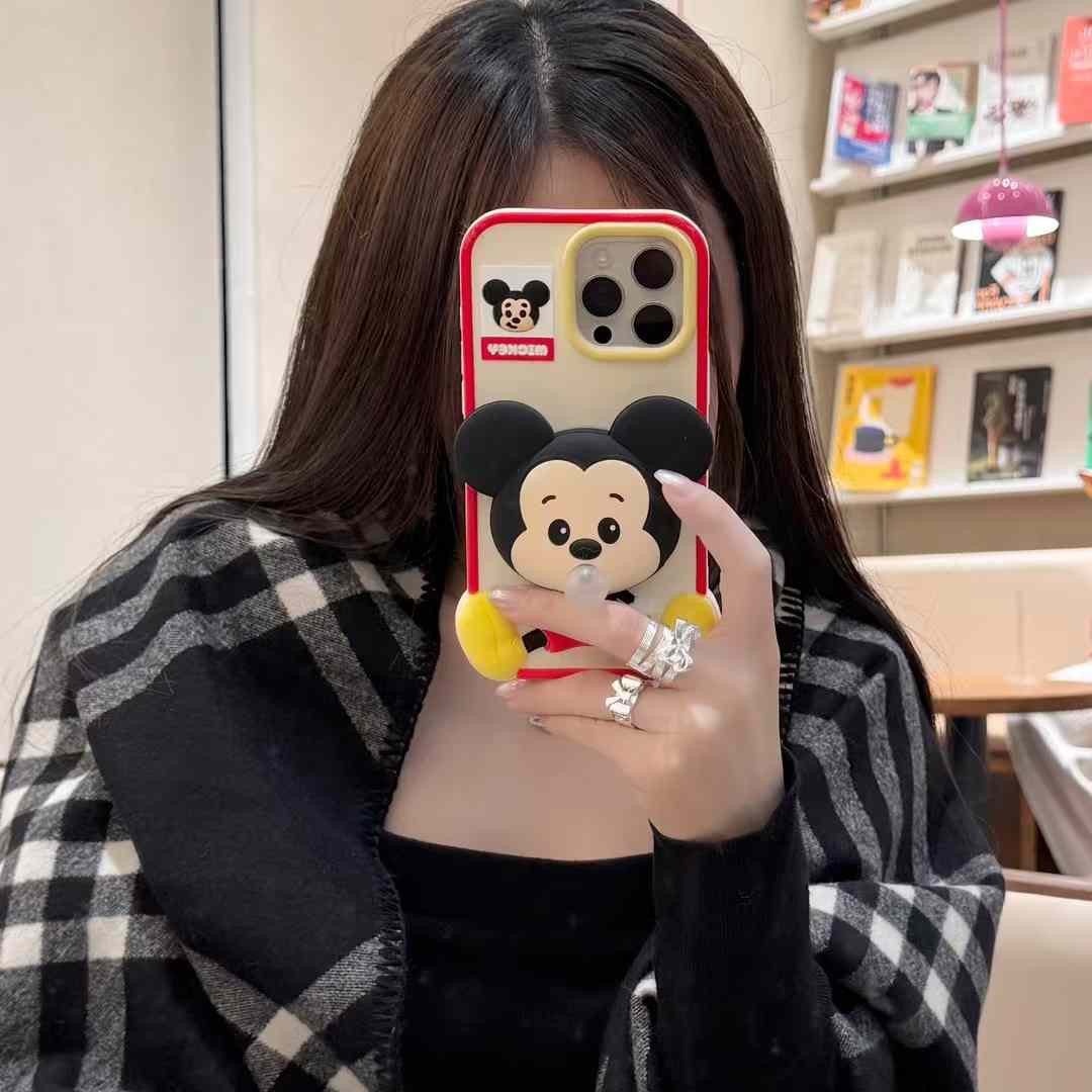 Cute Cartoon Chewing Bubble Gum Silicon Case For iPhone