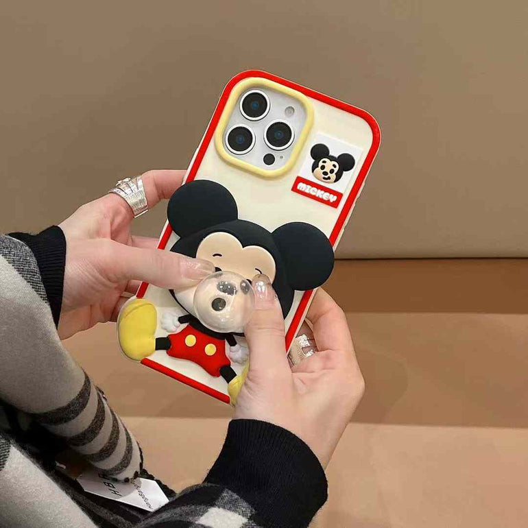 Cute Cartoon Chewing Bubble Gum Silicon Case For iPhone