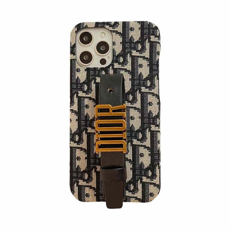 Luxury Branded Designer Leather Case For iPhone With Belt Holder