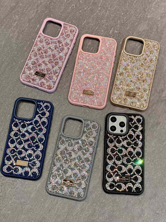 Luxury Branded Rhinestone Case for iPhone