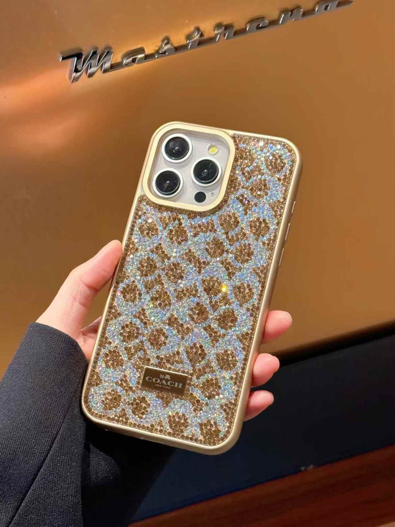Luxury Branded Rhinestone Case for iPhone