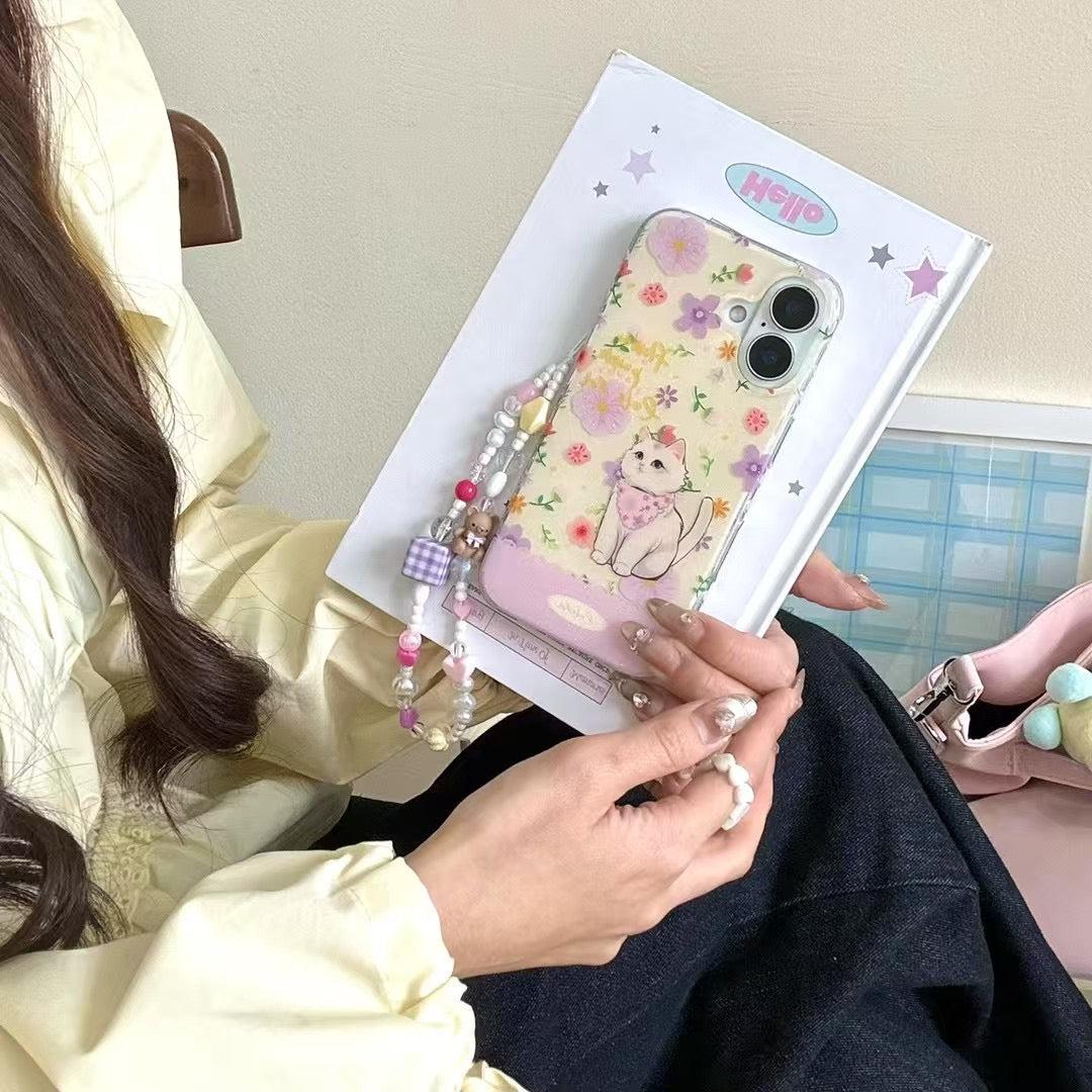Cute Cartoon Silicon Case For iPhone With Cute Charm