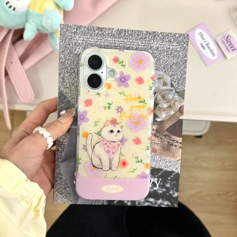 Cute Cartoon Silicon Case For iPhone With Cute Charm