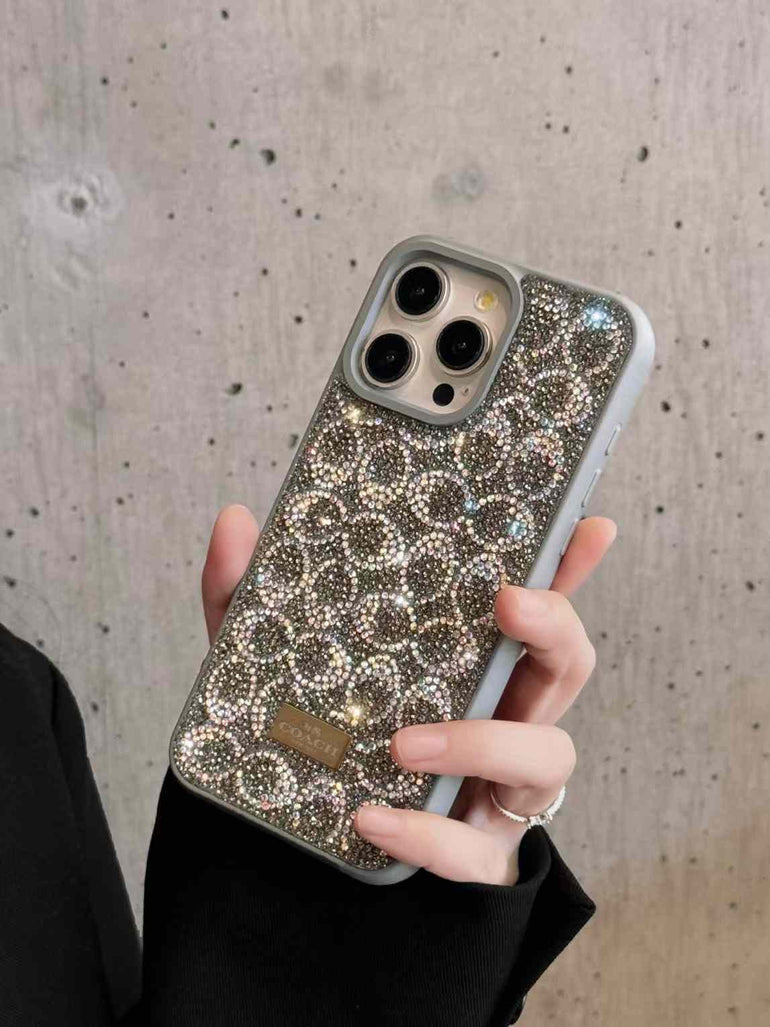 Luxury Branded Rhinestone Case for iPhone