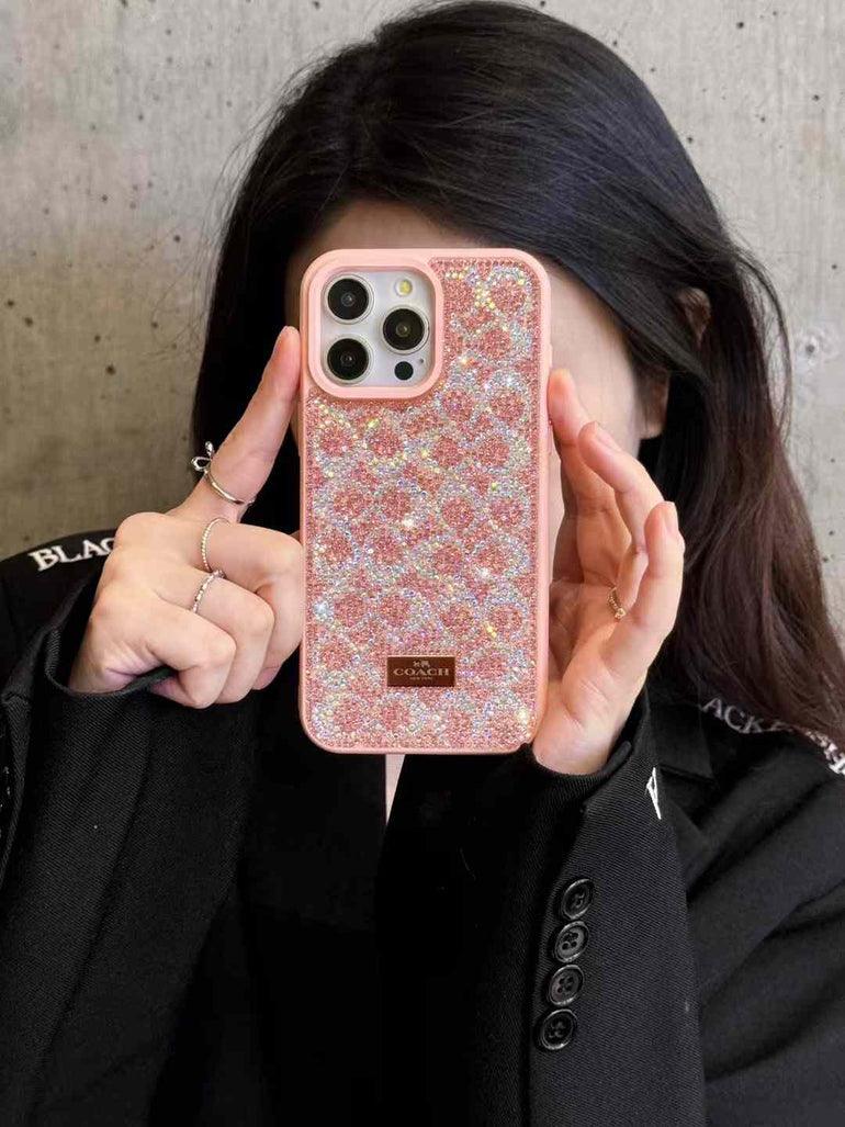 Luxury Branded Rhinestone Case for iPhone