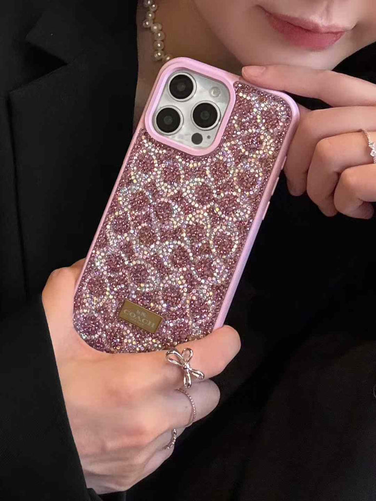 Luxury Branded Rhinestone Case for iPhone