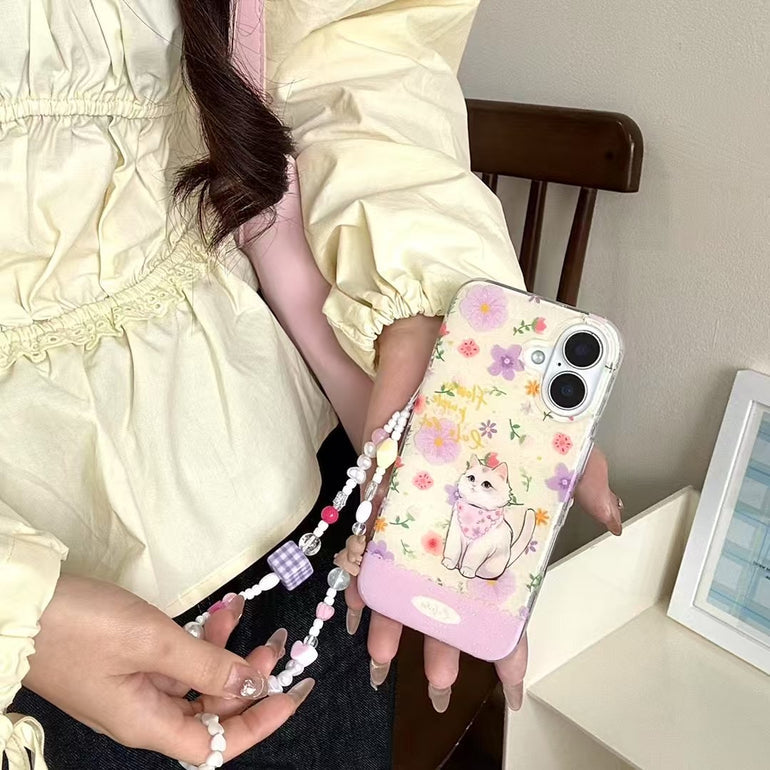 Cute Cartoon Silicon Case For iPhone With Cute Charm
