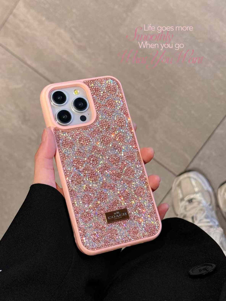 Luxury Branded Rhinestone Case for iPhone