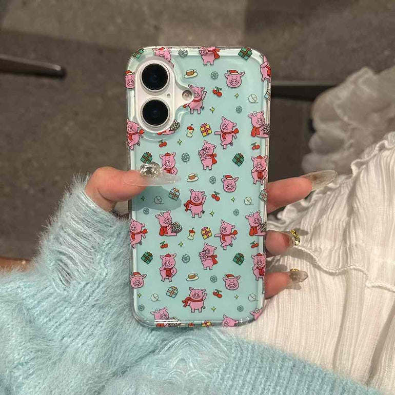 Piggy Party Silicon Case For iPhone With Piggy Holder