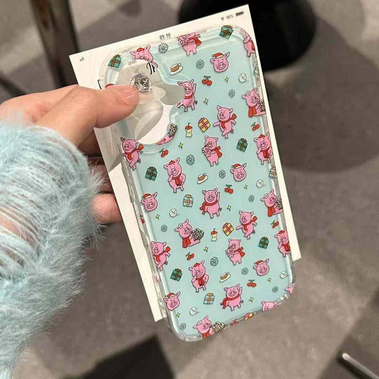 Piggy Party Silicon Case For iPhone With Piggy Holder
