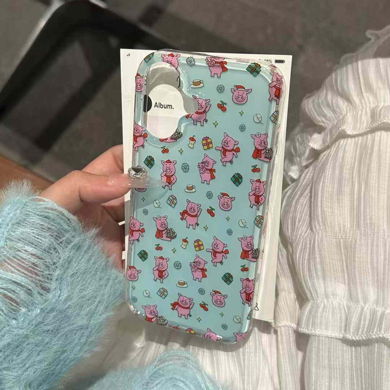 Piggy Party Silicon Case For iPhone With Piggy Holder