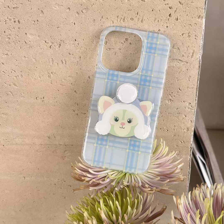 Cute Cartoon Checkered Case For iPhone