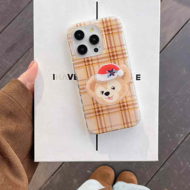 Cute Cartoon Checkered Case For iPhone