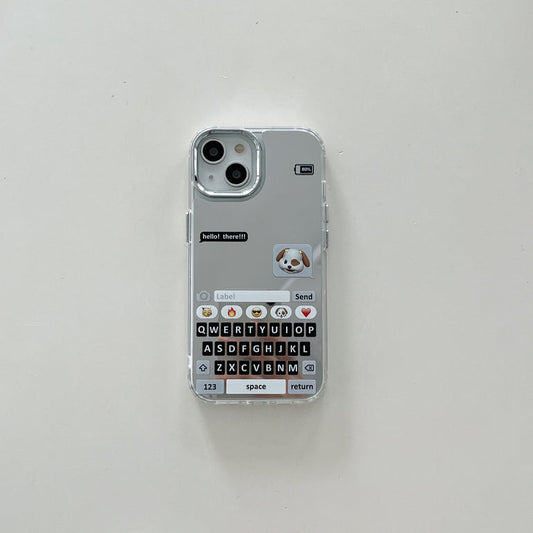 Hello! There Designer Chatbox Mirror Case for iPhone