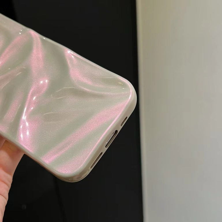 Paper Crush Silicon Case For iPhone ( Pebble )