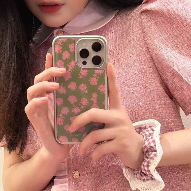 Rose Pattern Case For iPhone